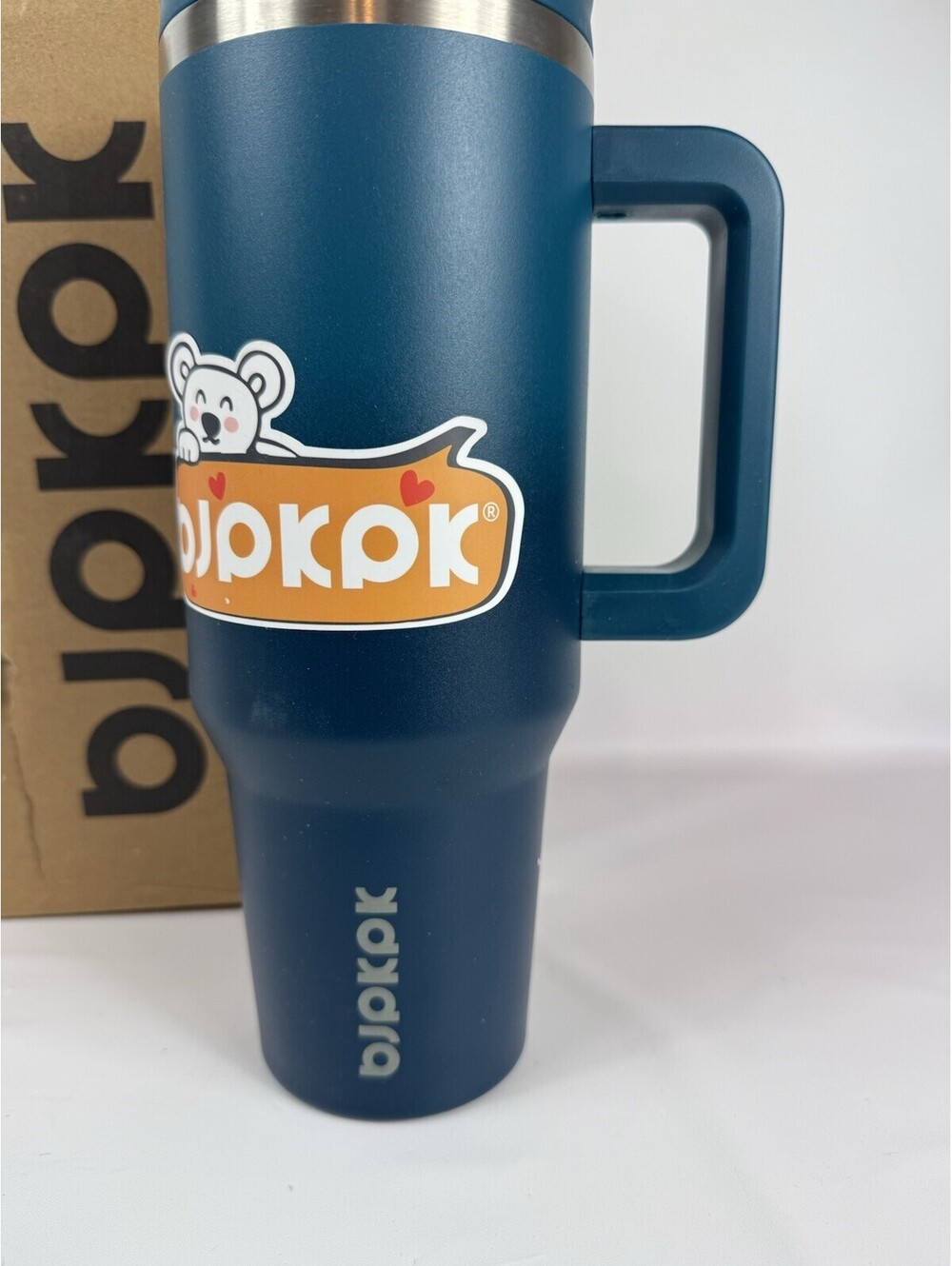 BJPKPK 30oz Stainless Steel Insulated Tumbler with Handle Lid Straw Sky - Picture 5 of 6